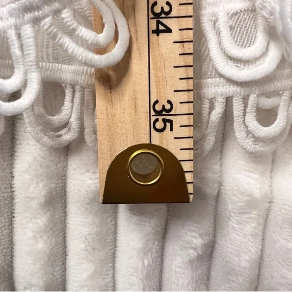 #A066 Gracia Romantic White Embroidered Lace Dress – Size M (NWT) - Picture 8 of 11